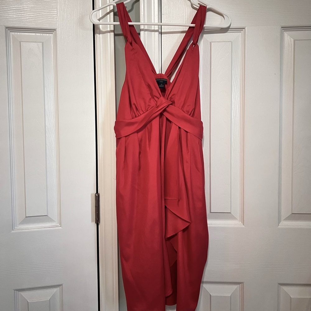 Petite Coral Banana Republic dress